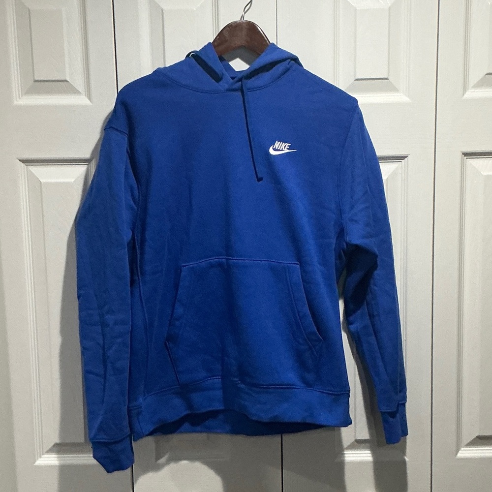 Nike Men's Royal Blue Pullover Hoodie